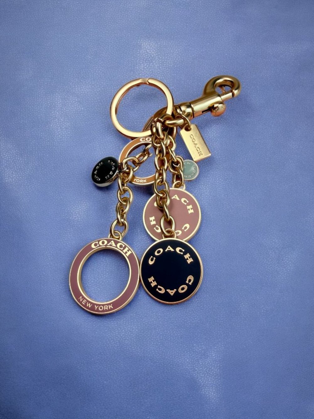🌸Coach Gold and Navy Keychain - Picture 6 of 8